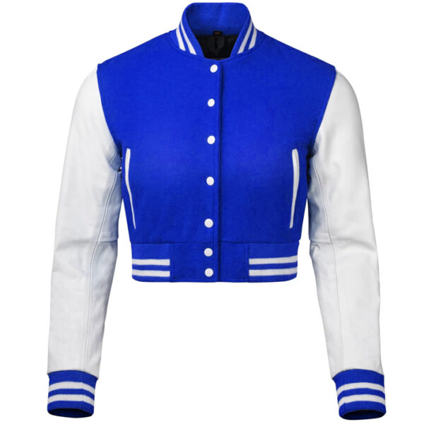 crop top varsity jacket