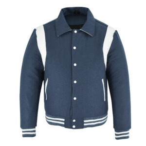 Royal Blue And White Letterman Jacket