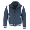 Royal Blue And White Letterman Jacket