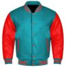 Blue Red Varsity Jacket