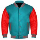 Blue Red Varsity Jacket