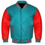 Blue Red Varsity Jacket