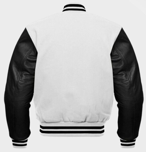 black white letterman jacket