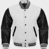 black white letterman jacket