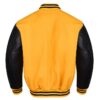 black yellow varsity jacket