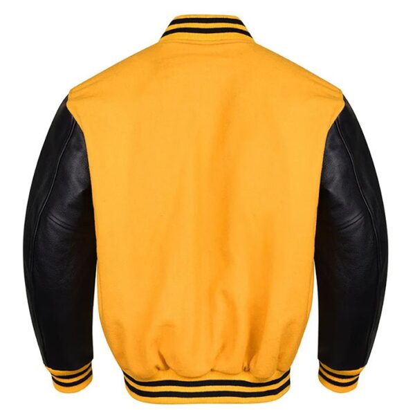 black yellow varsity jacket