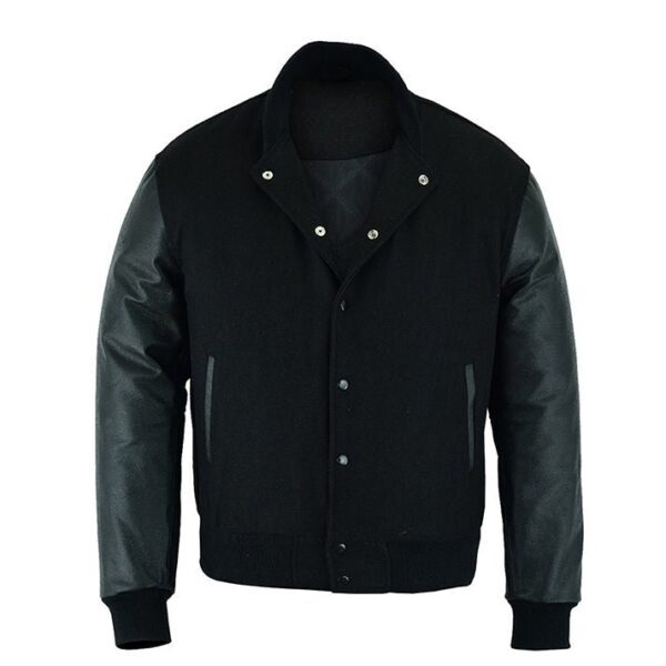 supreme black varsity jacket