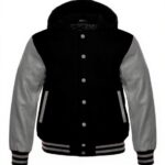 letterman jacket with hood​