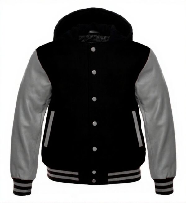 letterman jacket with hood​