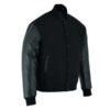 all black mens varsity jacket​