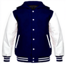letterman jacket with hood​