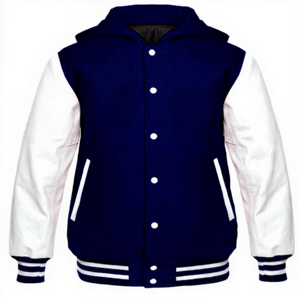 letterman jacket with hood
