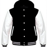 letterman jacket with hood​