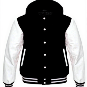 letterman jacket with hood​