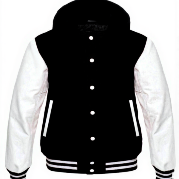 letterman jacket with hood​