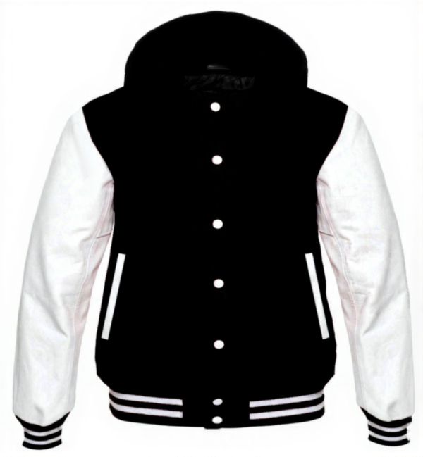 letterman jacket with hood​