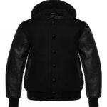 letterman jacket with hood​