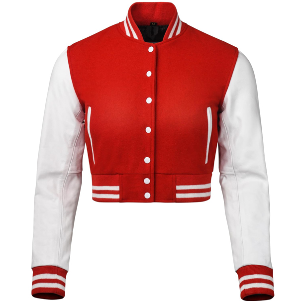 Crop Top Varsity Jacket