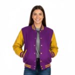 varsity bomber jacket women​