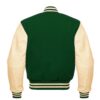 green and white letterman jacket​