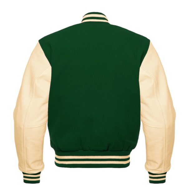 green and white letterman jacket​