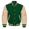 green and white letterman jacket​