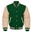 green and white letterman jacket​