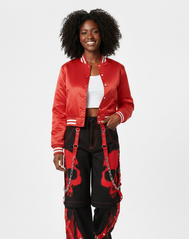 crop top varsity jackets