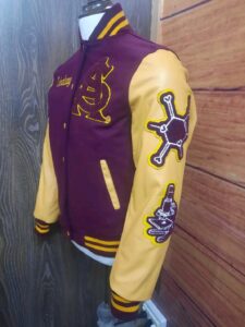 custom embroidered varsity jacket