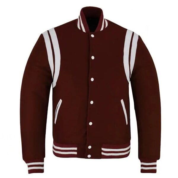 maroon teddy bomber jacket​