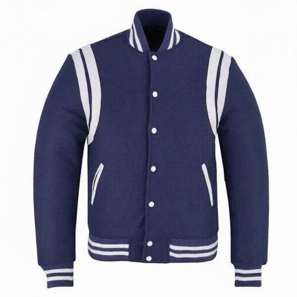 navy blue teddy bomber jacket​