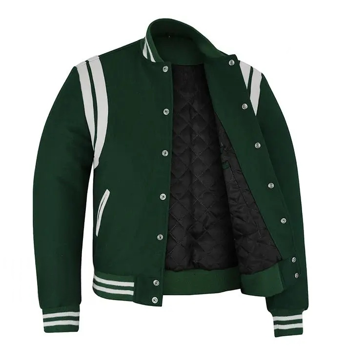 green teddy bomber jacket