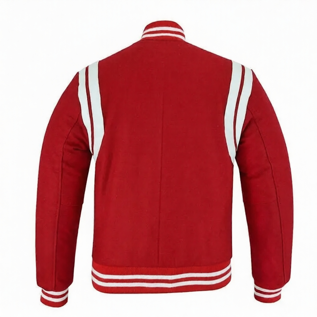 red teddy bomber jacket