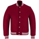 burgundy teddy jacket​