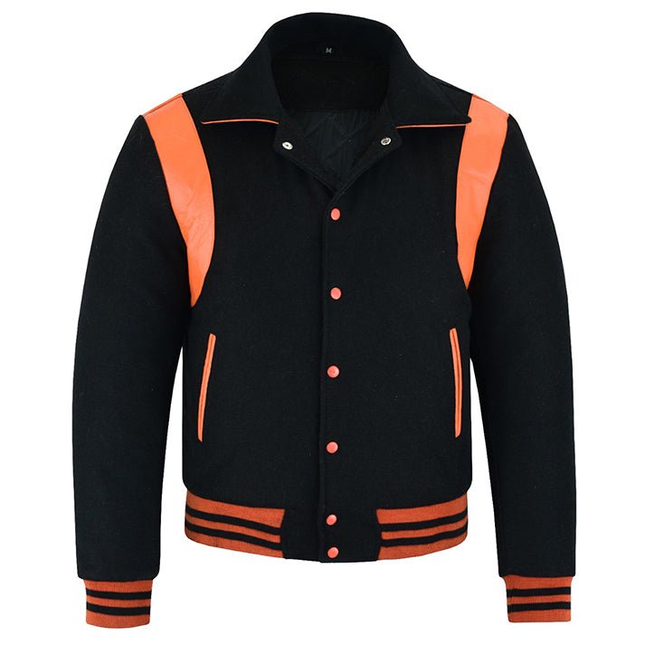 Letterman Jacket With Collar