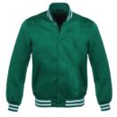 green satin bomber jacket​