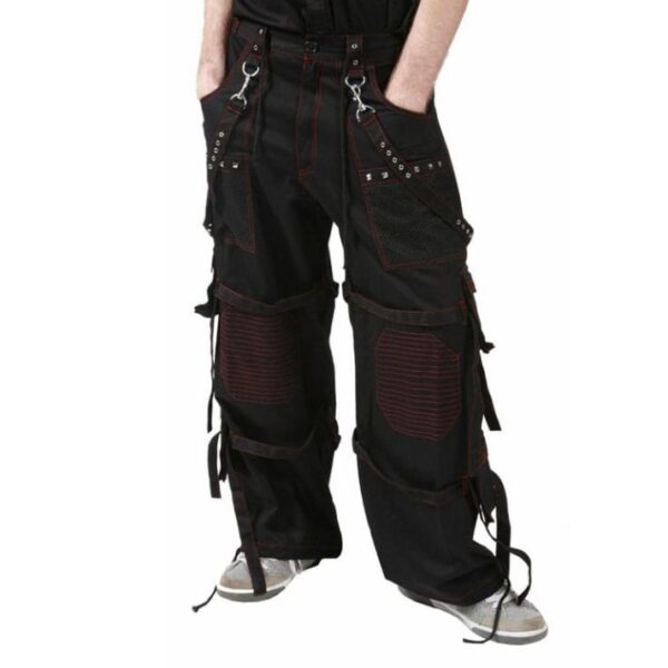 black emo pants