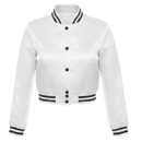 white satin crop top