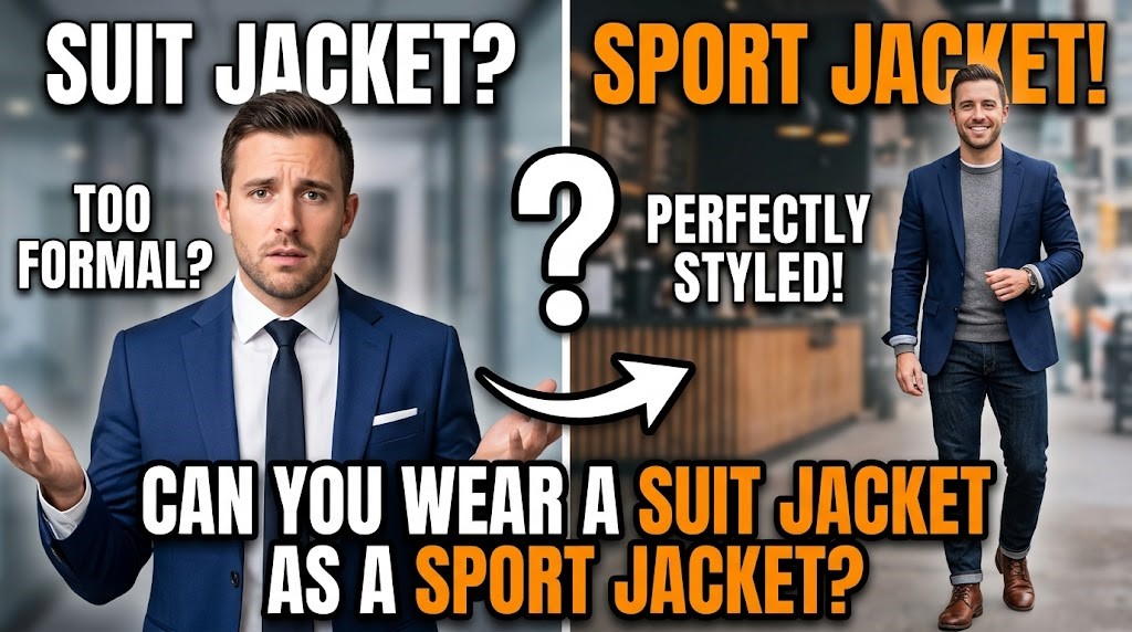 can you wear a suit jacket as a sport jacket