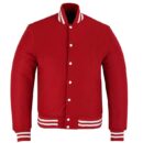 red wool letterman jacket