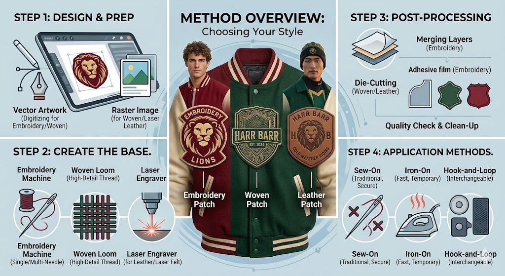 how to make custom patches for clothing​