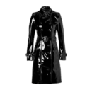 long black pvc coat​